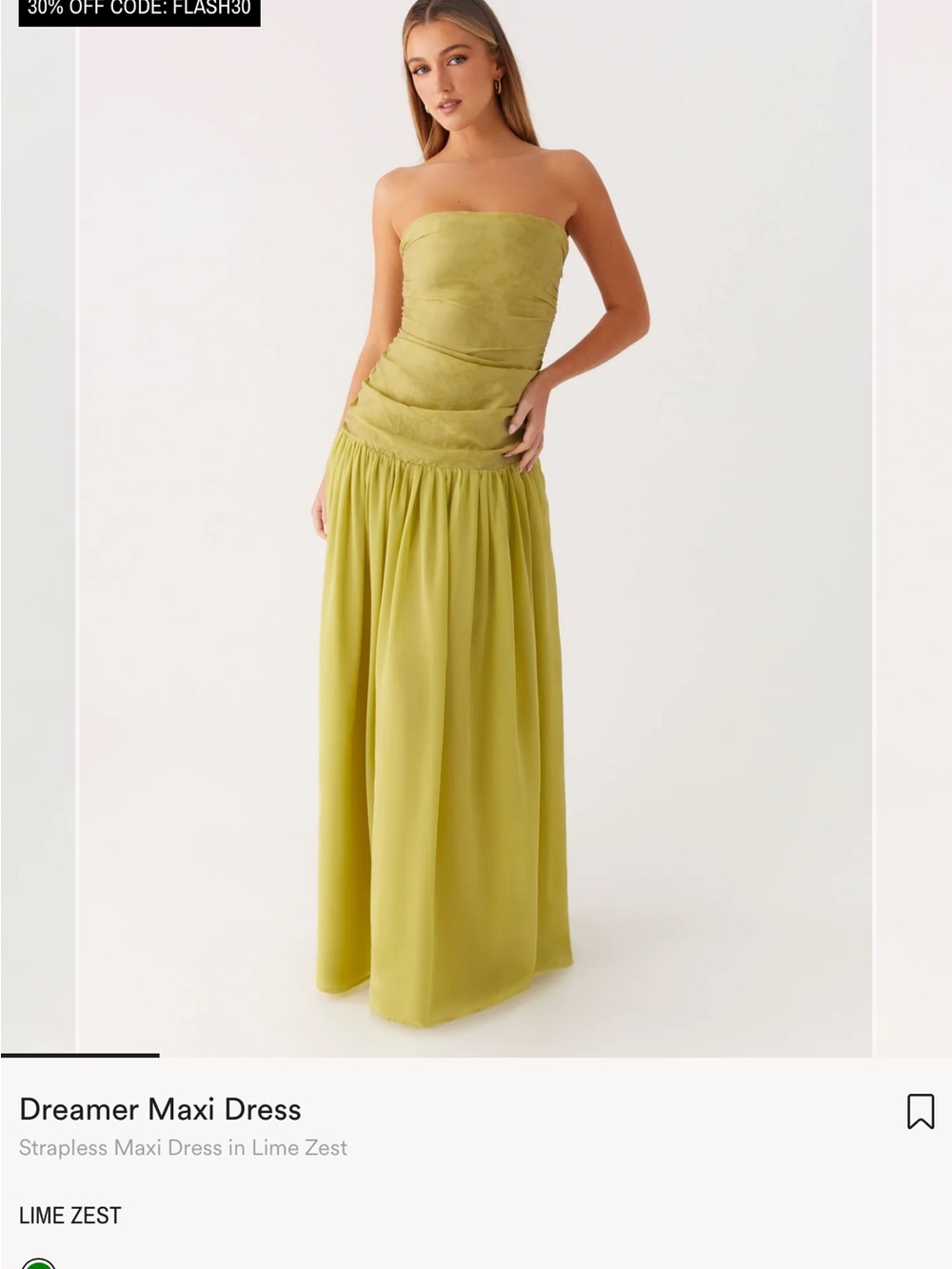 Dreamer Maxi Dress - Lime Zest